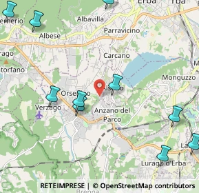 Mappa Via Manzoni, 22030 Orsenigo CO, Italia (3.23857)