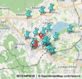Mappa Via Manzoni, 22030 Orsenigo CO, Italia (1.3415)