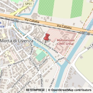 Mappa Via Riviera Antonio Scarpa, 49, 31045 Treviso, Treviso (Veneto)