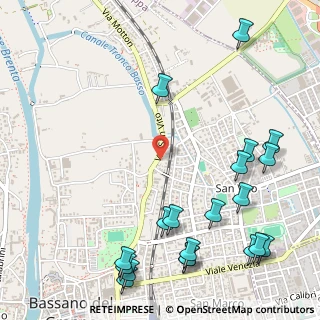 Mappa Via S. Vito, 36061 Bassano del Grappa VI, Italia (0.732)