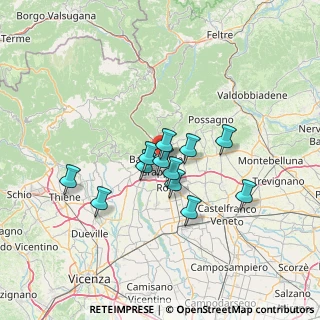Mappa Via S. Vito, 36061 Bassano del Grappa VI, Italia (10.33333)