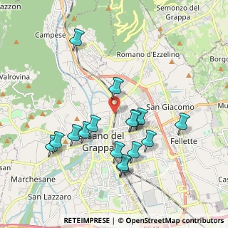 Mappa Via S. Vito, 36061 Bassano del Grappa VI, Italia (1.86625)