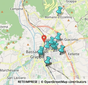 Mappa Via S. Vito, 36061 Bassano del Grappa VI, Italia (1.51385)