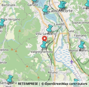 Mappa 23857 Valgreghentino LC, Italia (3.21833)