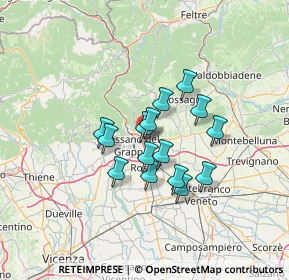 Mappa Via V. Gioberti, 36060 Romano D'ezzelino VI, Italia (9.75267)