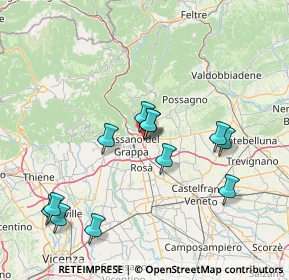 Mappa Via V. Gioberti, 36060 Romano D'ezzelino VI, Italia (15.2075)