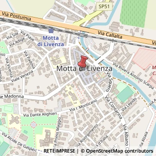 Mappa Piazza Luigi Luzzati, 10, 31045 Motta di Livenza, Treviso (Veneto)