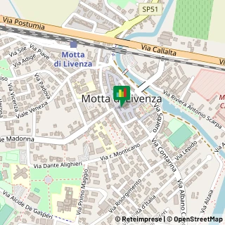 Mappa Via Argine A Destra, 6, 31045 Motta di Livenza, Treviso (Veneto)