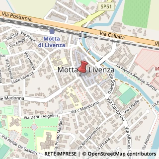 Mappa Via del Girone, 1, 31045 Motta di Livenza, Treviso (Veneto)