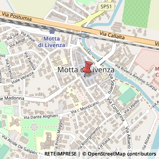 Mappa Via Duomo, 1, 31045 Motta di Livenza, Treviso (Veneto)