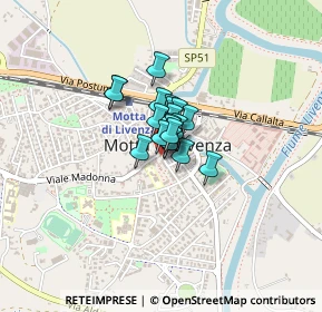 Mappa Piazza Luigi Luzzati, 31045 Motta di Livenza TV, Italia (0.1585)