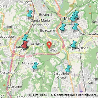 Mappa Via Giuseppe Verdi, 21040 Lozza VA, Italia (2.53538)