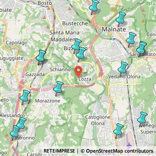 Mappa Via Giuseppe Verdi, 21040 Lozza VA, Italia (3.06063)