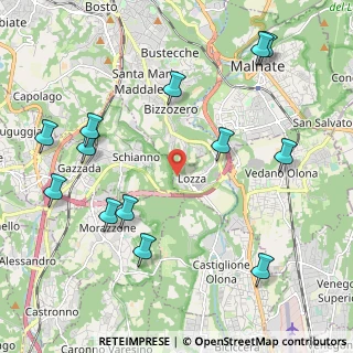 Mappa Via Giuseppe Verdi, 21040 Lozza VA, Italia (2.51538)