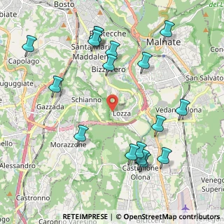 Mappa Via Giuseppe Verdi, 21040 Lozza VA, Italia (2.38412)