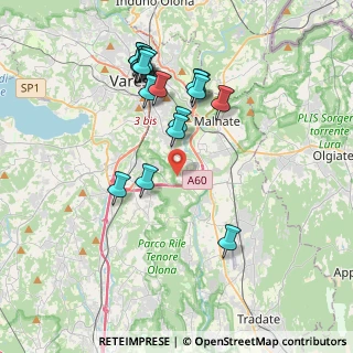 Mappa Via Giuseppe Verdi, 21040 Lozza VA, Italia (3.82556)