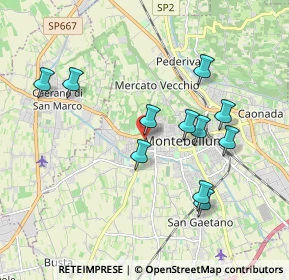 Mappa Via Monte Fior, 31044 Montebelluna TV, Italia (1.79727)