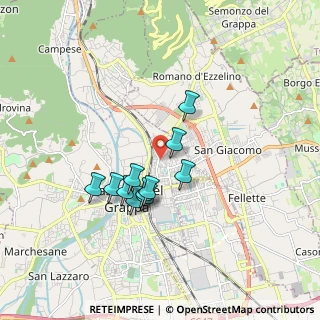 Mappa Via Monte Zebio, 36061 Bassano del Grappa VI, Italia (1.38818)