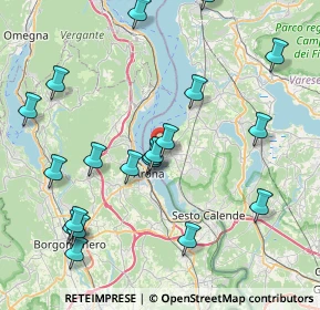 Mappa Via per Ranco, 21021 Angera VA, Italia (9.044)