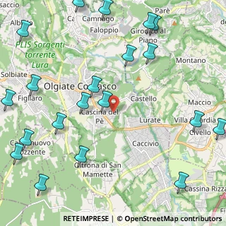 Mappa Via XXV Aprile, 22077 Olgiate Comasco CO, Italia (3.0155)