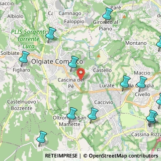 Mappa Via XXV Aprile, 22077 Olgiate Comasco CO, Italia (3.20385)
