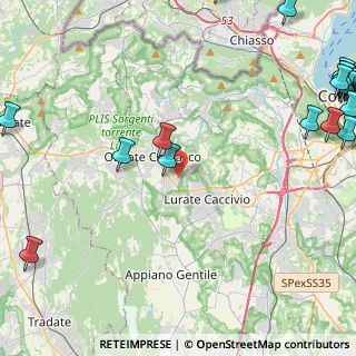 Mappa Via XXV Aprile, 22077 Olgiate Comasco CO, Italia (7.3565)