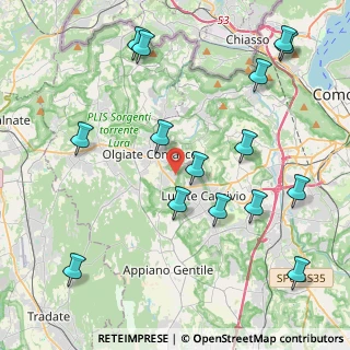 Mappa Via XXV Aprile, 22077 Olgiate Comasco CO, Italia (4.926)