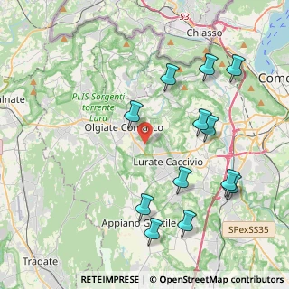 Mappa Via XXV Aprile, 22077 Olgiate Comasco CO, Italia (4.53583)