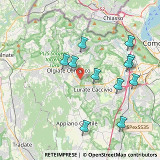 Mappa Via XXV Aprile, 22077 Olgiate Comasco CO, Italia (4.23182)