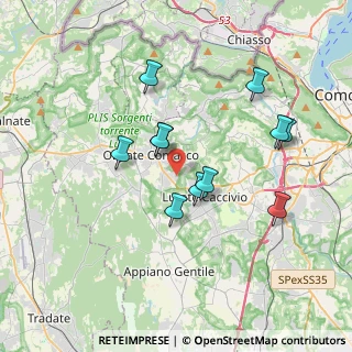 Mappa Via XXV Aprile, 22077 Olgiate Comasco CO, Italia (3.29091)