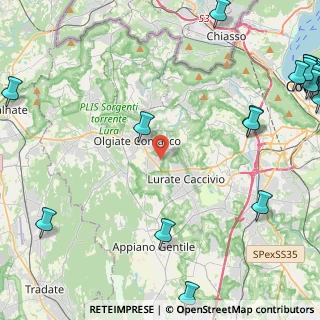 Mappa Via XXV Aprile, 22077 Olgiate Comasco CO, Italia (7.3745)