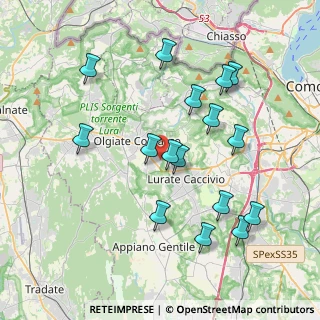 Mappa Via XXV Aprile, 22077 Olgiate Comasco CO, Italia (3.9225)