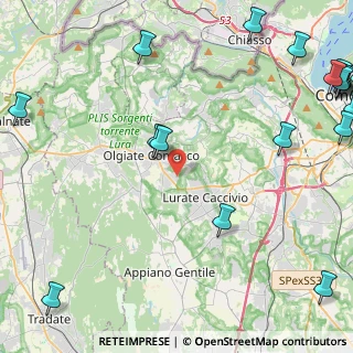 Mappa Via XXV Aprile, 22077 Olgiate Comasco CO, Italia (7.18)
