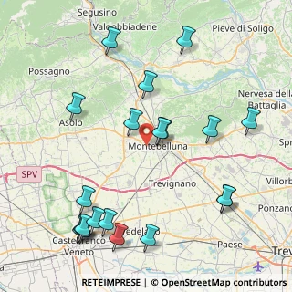 Mappa Via Monte Caina, 31044 Montebelluna TV, Italia (10.0385)