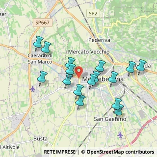 Mappa Via Monte Caina, 31044 Montebelluna TV, Italia (1.77625)