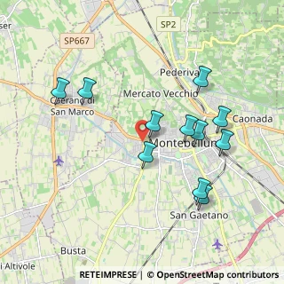 Mappa Via Monte Caina, 31044 Montebelluna TV, Italia (1.90091)