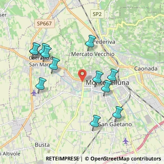 Mappa Via Monte Caina, 31044 Montebelluna TV, Italia (2.07333)