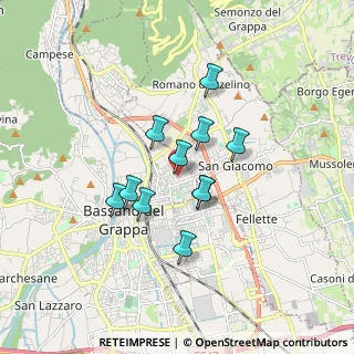 Mappa Via G. Cogo, 36061 Bassano del Grappa VI, Italia (1.27182)