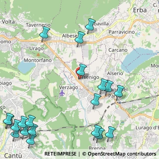 Mappa Via E. Fermi, 22030 Orsenigo CO, Italia (3.261)