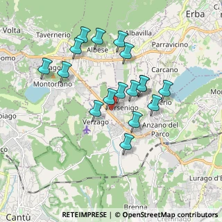 Mappa Via E. Fermi, 22030 Orsenigo CO, Italia (1.62412)