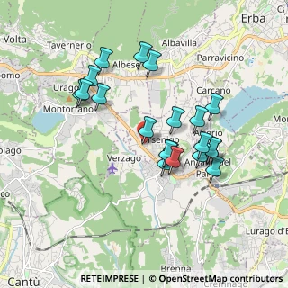 Mappa Via E. Fermi, 22030 Orsenigo CO, Italia (1.662)