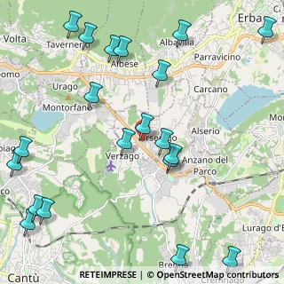 Mappa Via E. Fermi, 22030 Orsenigo CO, Italia (2.8175)