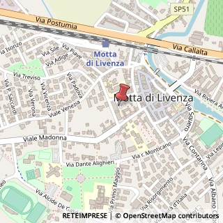 Mappa Borgo Girolamo Aleandro, 34/a, 31045 Motta di Livenza, Treviso (Veneto)