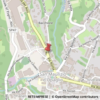 Mappa Via Roma, 14, 28017 San Maurizio d'Opaglio, Novara (Piemonte)