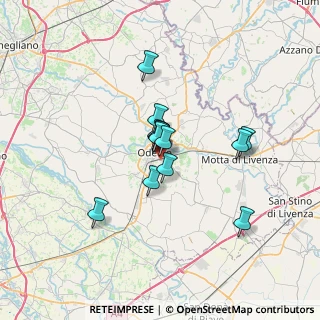 Mappa Via Alessandro Volta, 31046 Oderzo TV, Italia (4.73077)