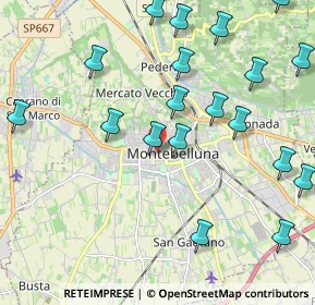 Mappa Via Colbe, 31044 Montebelluna TV, Italia (2.5485)