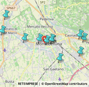 Mappa Via Colbe, 31044 Montebelluna TV, Italia (2.08818)