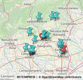 Mappa Via Colbe, 31044 Montebelluna TV, Italia (12.0835)