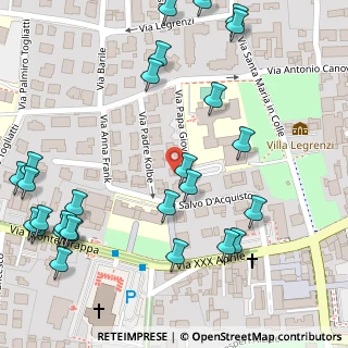 Mappa Via Colbe, 31044 Montebelluna TV, Italia (0.16667)