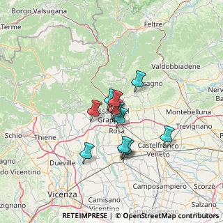 Mappa Via San Vito, 36061 Bassano del Grappa VI, Italia (9.3675)